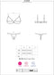 Obsessive Luvae Open Cup Bh - Erotische Lingerieset - Maat S/M - Zwart