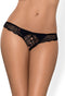 Obsessive Miamor Kruisloze String - Erotisch Onderbroek - Maat XXL - Zwart