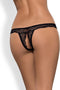 Obsessive Miamor Kruisloze String - Erotisch Onderbroek - Maat XXL - Zwart