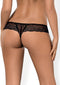 Obsessive - Miamor String Zwart L/XL - Lingerieset (erotisch)