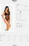 Obsessive - Nesari Kruisloze Teddy - Zwart