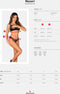 Obsessive - Nesari Tweedelige Kruisloze Set - Zwart