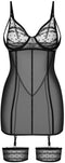 Obsessive - Nuites Chemise - L/XL - Zwart