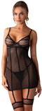 Obsessive - Nuites Chemise - S/M - Zwart