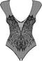 Obsessive Open Body met vleugels – Erotische Body – Maat L/XL – Zwart
