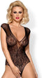 Obsessive Open Body met vleugels – Erotische Body – Maat L/XL – Zwart