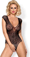 Obsessive Open Body met vleugels – Erotische Body – Maat L/XL – Zwart