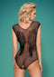 Obsessive Open Body met vleugels – Erotische Body – Maat L/XL – Zwart
