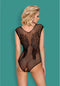 Obsessive Open Body met vleugels – Erotische Body – Maat S/M – Zwart