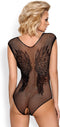 Obsessive Open Body met vleugels – Erotische Body – Maat S/M – Zwart