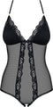 Obsessive Open kruis body - Erotische Body - Maat L/XL - Zwart