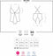 Obsessive Open kruis body - Erotische Body - Maat L/XL - Zwart