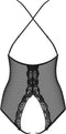 Obsessive Open kruis body - Erotische Body - Maat L/XL - Zwart