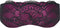 Obsessive – Roseberry Verleidelijke Masker met Fluwelen Motief en Strik – Maat One Size – Roze
