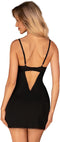Obsessive - Rosenty Babydoll & String - Zwart/Paars
