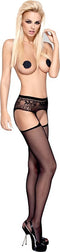 Obsessive - S307 Garter Kousen Zwart S/M/L