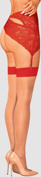 Obsessive - S814 Kousen - S/M - Beige/Rood