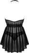 Obsessive - Serafia Babydoll & String - Zwart