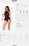 Obsessive - Serafia Babydoll & String - Zwart