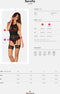 Obsessive - Serafia Korset en String - Zwart