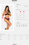 Obsessive - Serafia Tweedelige Open Set - Zwart