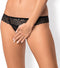Obsessive Shibu Slipje met Open Kruis - Erotisch Onderbroek - Maat L/XL - Zwart