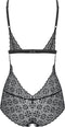 Obsessive Shibu Teddy met Open Kruis - Erotische Body - Maat L/XL -Zwart