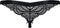 Obsessive String met Band en Open Kruis – Erotisch Onderbroek - Maat S/M – Zwart