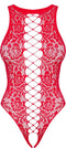 Obsessive Teddie Body - Erotische Body - One Size - Zwart