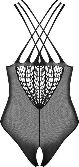 Obsessive Teddy webpatroon - Erotische Body - One Size - Zwart