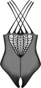Obsessive Teddy webpatroon - Erotische Body - One Size - Zwart