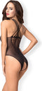 Obsessive Teddy webpatroon - Erotische Body - One Size - Zwart