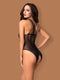 Obsessive Teddy webpatroon - Erotische Body - One Size - Zwart