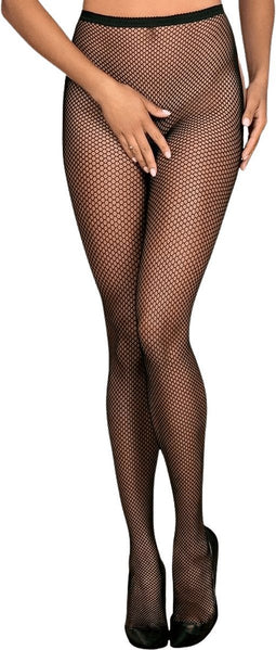 Obsessive Visnet Panty - Erotische panty - One Size - Zwart