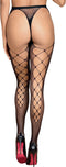 Obsessive Visnet Panty - Erotische panty - One Size - Zwart