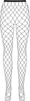 Obsessive Visnet Panty - Zwart