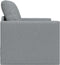 vidaXL - Vloersofa - Bed - 2-in-1 - Lichtgrijs - 74x77x81 - cm - Stof