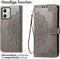 iMoshion Hoesje Geschikt voor Motorola Moto G54 Hoesje Met Pasjeshouder - iMoshion Mandala Bookcase - Grijs