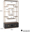 Richmond Interiors Wandkast Hunter 2-laden (Black rustic)
