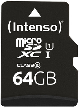 Intenso 3424490 - microSDXC 64GB - Class 10 UHS-I - Waterdicht