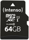 Intenso 3424490 - microSDXC 64GB - Class 10 UHS-I - Waterdicht