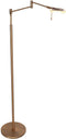 Steinhauer Vloerlamp Turound - Knikarm - Dimbaar - Brons - 23x68x141 cm