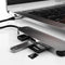 Lunso - Universele USB-C naar USB 3.0 / 2.0, USB-C en HDMI aluminium adapter - Zilver