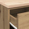 vidaXL - Garagekast - 40x51x85 - cm - massief - grenenhout - artisan - eikenkleurig