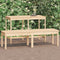 vidaXL - Tuinbank - 2-zits - 159,5x44x45 - cm - massief - grenenhout