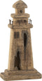 J-Line decoratie Vuurtoren - hout - naturel - small