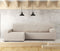 Hoes voor chaise longue met lange armleuning links Eysa JAZ Beige 180 x 120 x 360 cm
