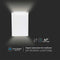 V-TAC VT-844-W-N - LED Wandlamp - 4W 400 Lumen 3000K IP65 Waterdicht Wit