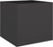 vidaXL - Plantenbakken - 2 - st - 42x40x39 - cm - staal - zwart