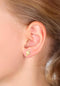 Elli - Earring (Kids) - Kruis oorknoppen met hart - Goudkleurig